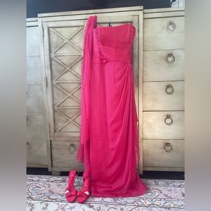 Pink, Terry John, Rickie Freeman dress with shoes